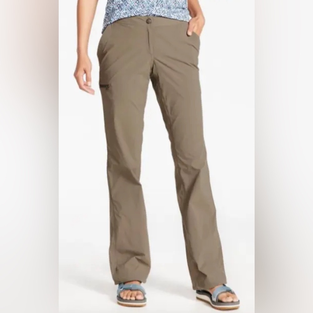 L. L. Bean Womens Size 6 M/T Water Repellent Comfort Trail Pants Color A…